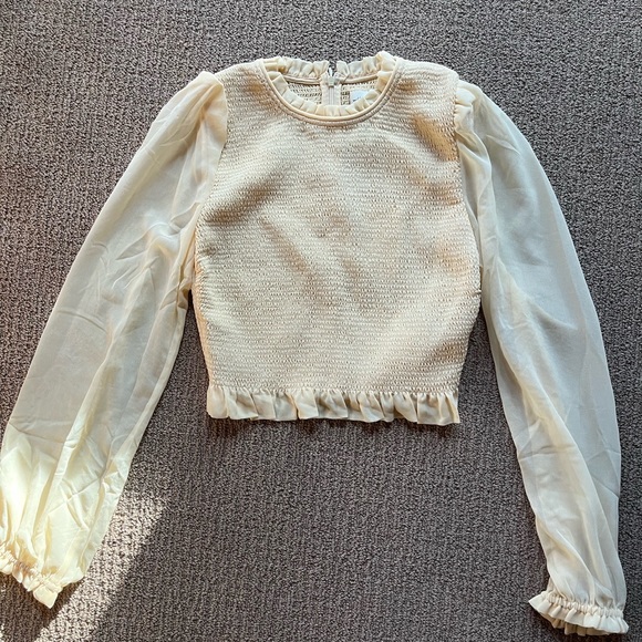 Aritzia Wilfred Crop Blouse NWT - Picture 8 of 8